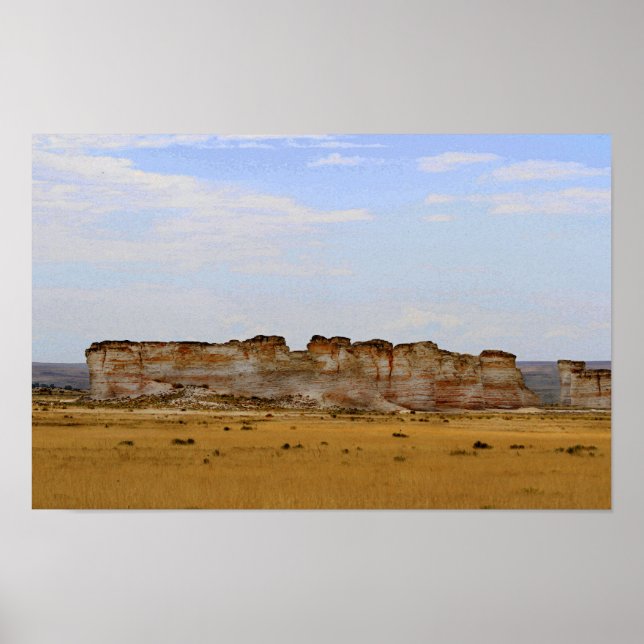 Póster Rocas Monumento en Kansas Occidental (Frente)