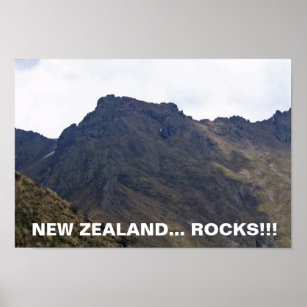 Póster Rocas neozelandesas - Vuelo del Poster de acordes