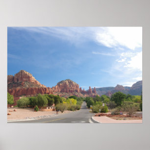 Póster rocas rojas de Sedona