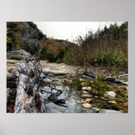 Póster Rocas rurales de Texas Hill