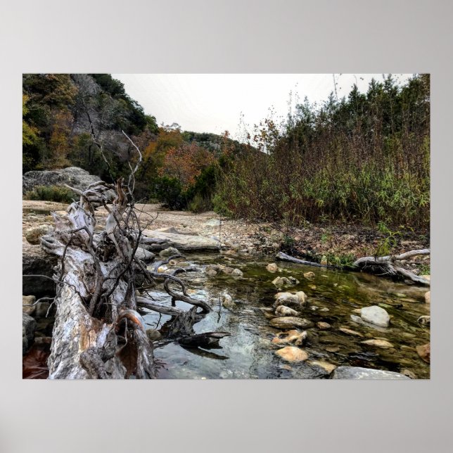 Póster Rocas rurales de Texas Hill (Frente)