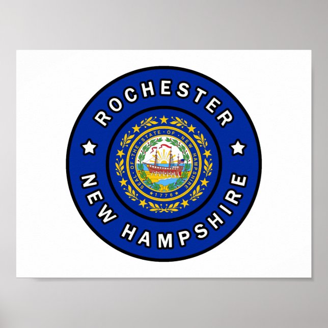 Póster Rochester New Hampshire (Frente)