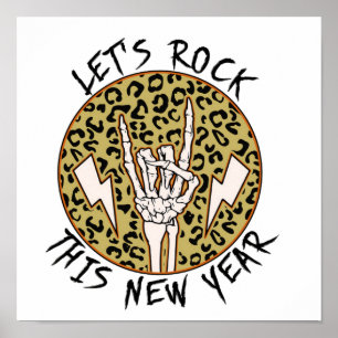 Póster Rock 2023   Año Nuevo 2023   Feliz Año Nuevo