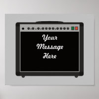 Rock amplificador de guitarra personalizado y tema