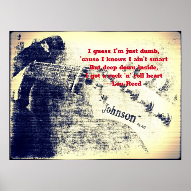 Póster Rock and Roll Heart (Frente)