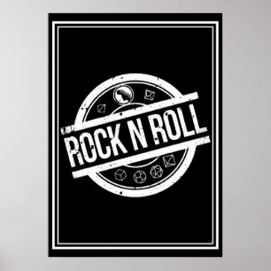 Póster Rock and Roll RPG