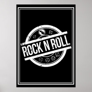 Póster Rock and Roll RPG