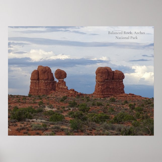 Póster Rock balanceado, Parque Nacional Arches (Frente)