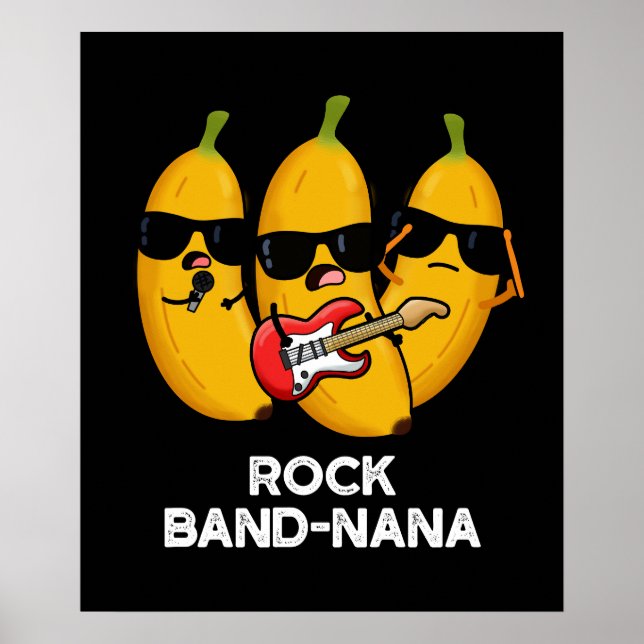 Póster Rock Band-nana Funny Banana Pun (Frente)