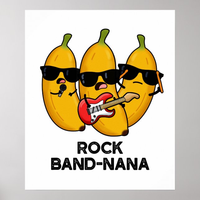 Póster Rock Band-nana Funny Banana Pun (Frente)