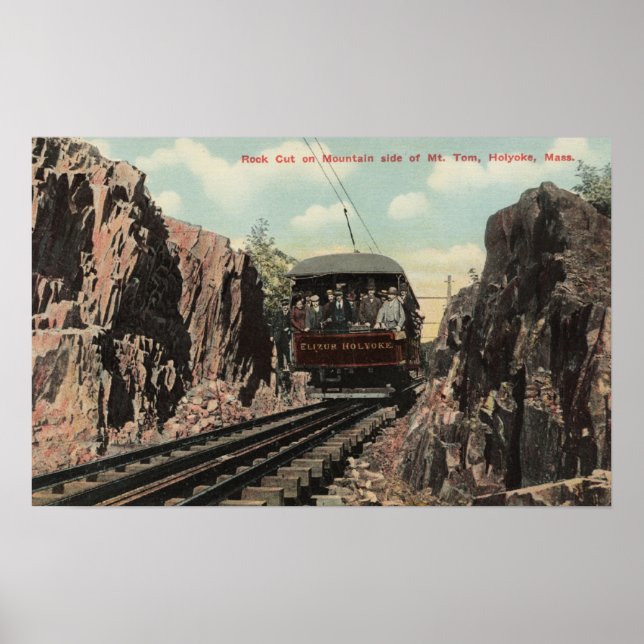 Póster Rock Cut en el monte Tom (Frente)