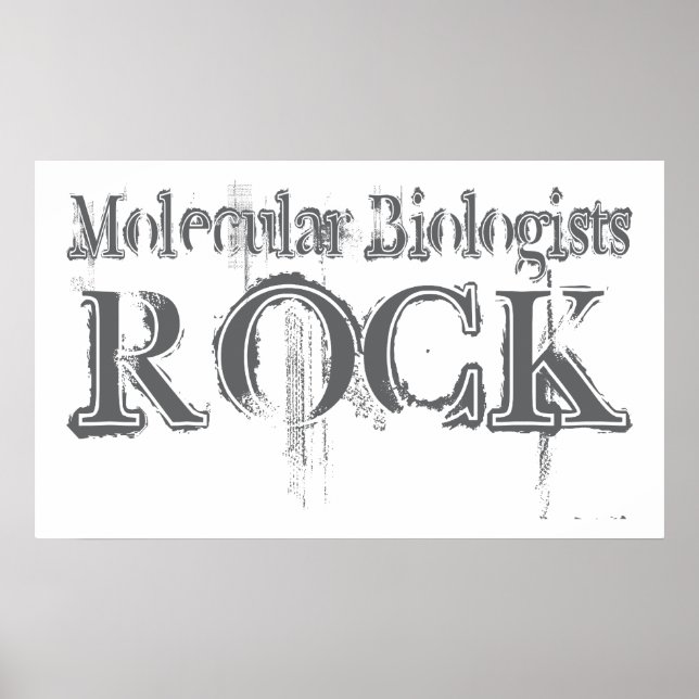 Póster Rock de biólogos moleculares (Frente)