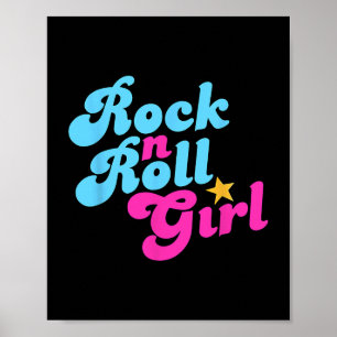 Póster Rock De Disfraces De Halloween N Rock Chica Roll Y