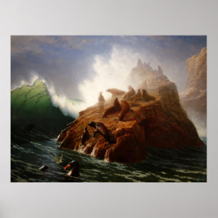 Póster Rock de foca (c. 1872-1887)