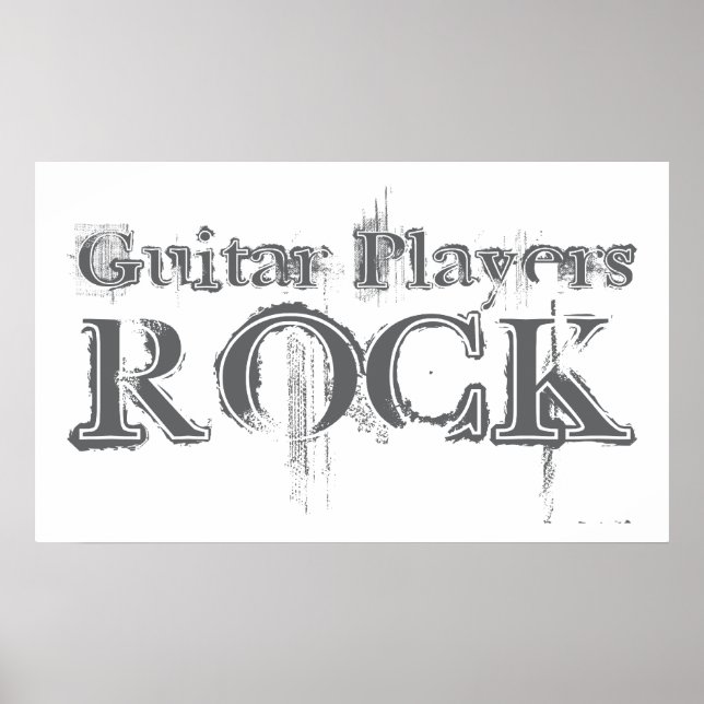 Póster Rock de guitarra (Frente)