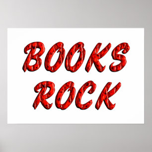 Póster ROCK de libros