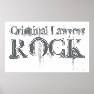 Póster Rock de los abogados criminales