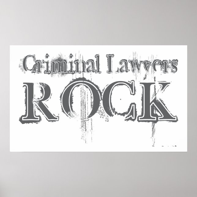 Póster Rock de los abogados criminales (Frente)