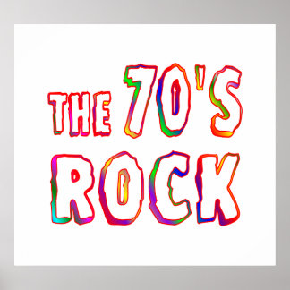 Póster Rock de los años 70