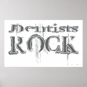 Póster Rock de los dentistas