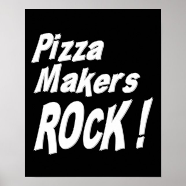 Póster ¡Rock de los hacedores de pizza! Poster (Frente)