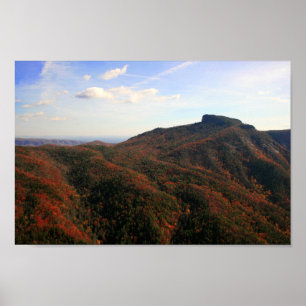 Póster Rock de mesa, Gorge de Linville, Carolina del Nort