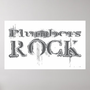 Póster Rock de plomeros