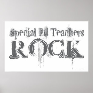 Póster Rock de profesores de educación especial