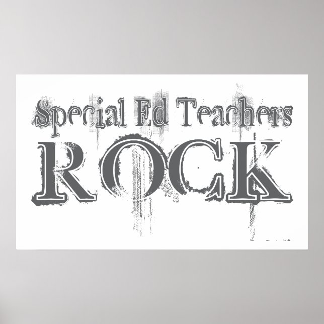 Póster Rock de profesores de educación especial (Frente)