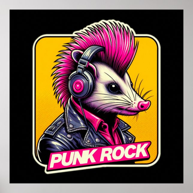 PÓSTER ROCK DE PUNK OPOSSUM 3 (Frente)