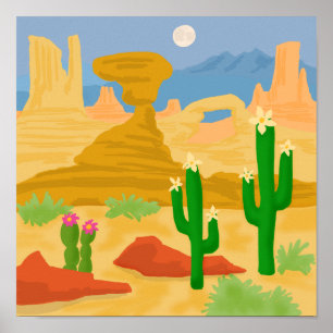 Póster Rock Desert