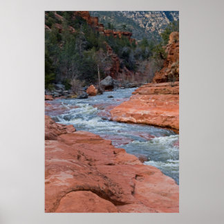 Póster Rock deslizante en Sedona, AZ 3590
