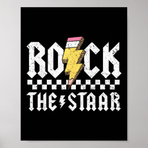 Póster Rock El Día De Prueba Motivacional De La Estatura