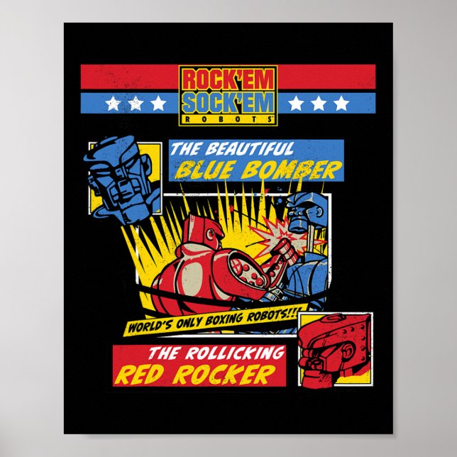 Póster Rock em Sock em - Página de historietas de robots  (Frente)