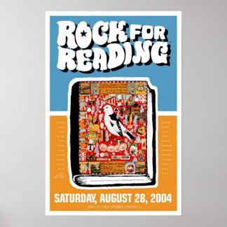Póster Rock for Reading