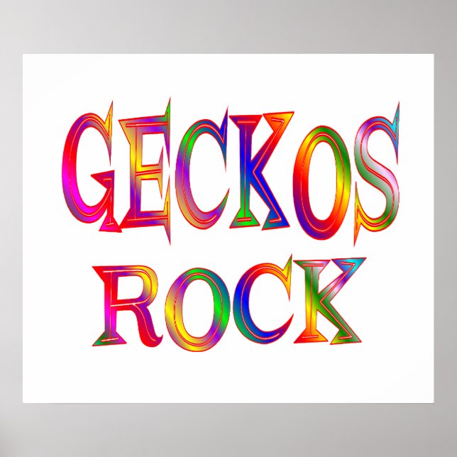 Póster Rock Geckos (Frente)