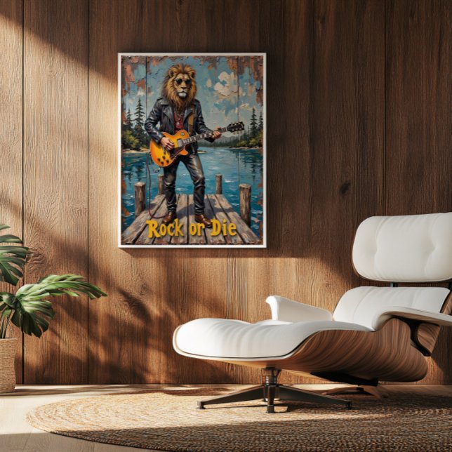 Póster Rock 'hasta el rugido: León a la orilla del lago (Subido por el creador)