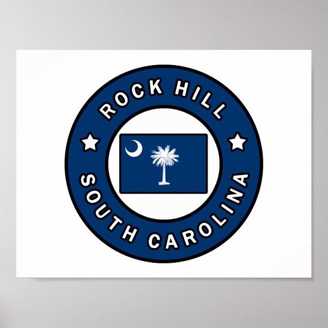 Póster Rock Hill South Carolina (Frente)