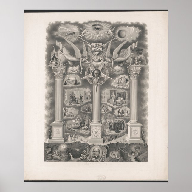 Póster Rock libre de masones de Oddfellowship (Frente)