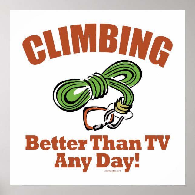 Póster Rock, montañismo (Frente)