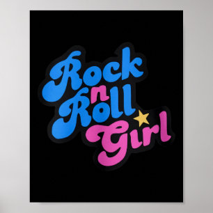 Póster Rock N Roll Chica Ocean Fish Halloween Disfraces G