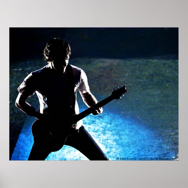 Póster ROCK N ROLL SILHOUETTE POSTER #2. ¡Sigue! (Frente)