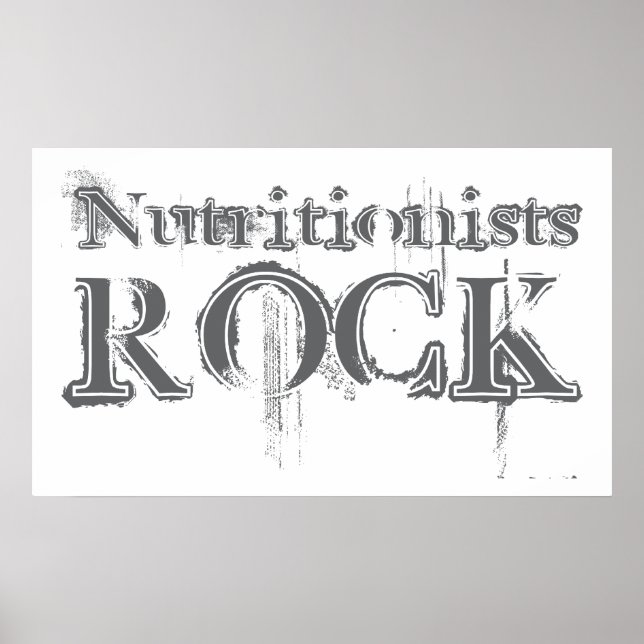 Póster Rock nutricionista (Frente)