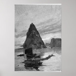 Póster Rock of the Little Orphan on the Yangtze River