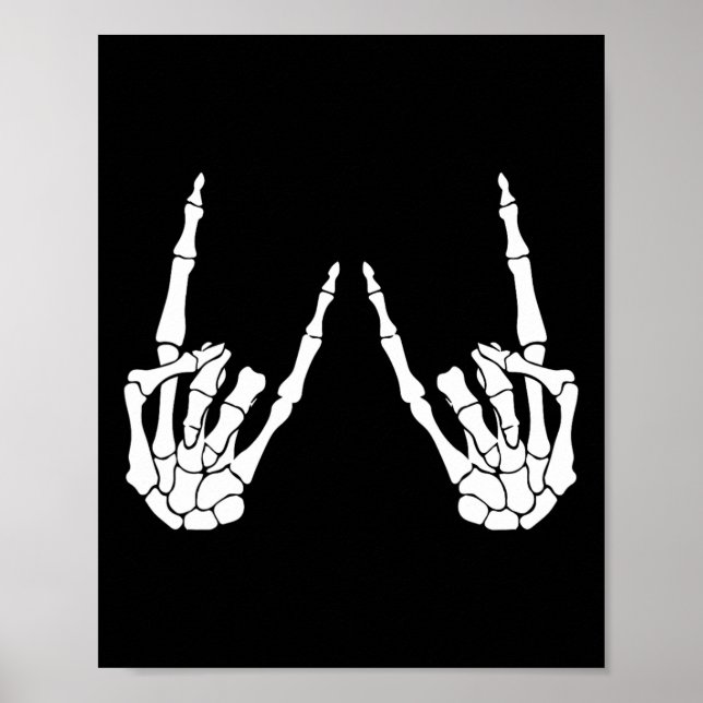 Póster Rock On Band Halloween Costume Rock And Roll Men W (Frente)