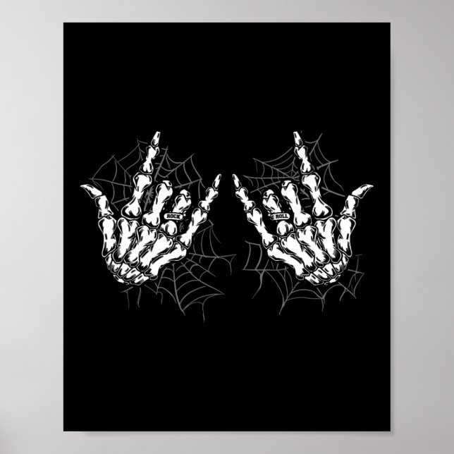 Póster Rock On Band Rock And Roll Men Halloween Cos (Frente)