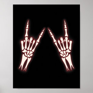 Póster Rock on Band Tees For Women Rock and Rols For Me