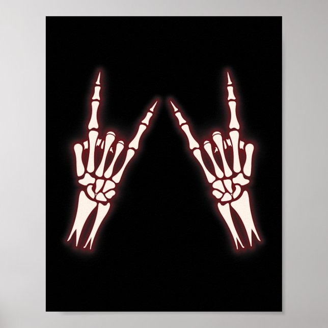 Póster Rock on Band Tees For Women Rock and Rols For Me (Frente)