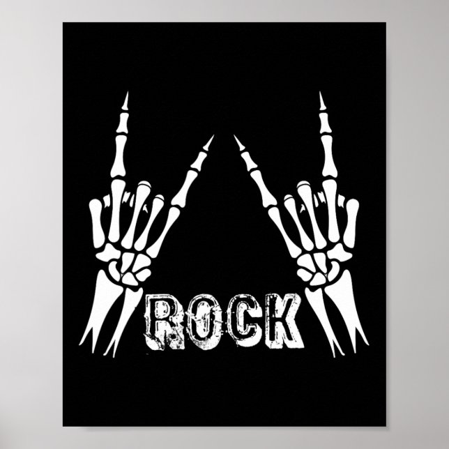 Póster Rock on Band Tees For Women Rock and Rols For Me (Frente)