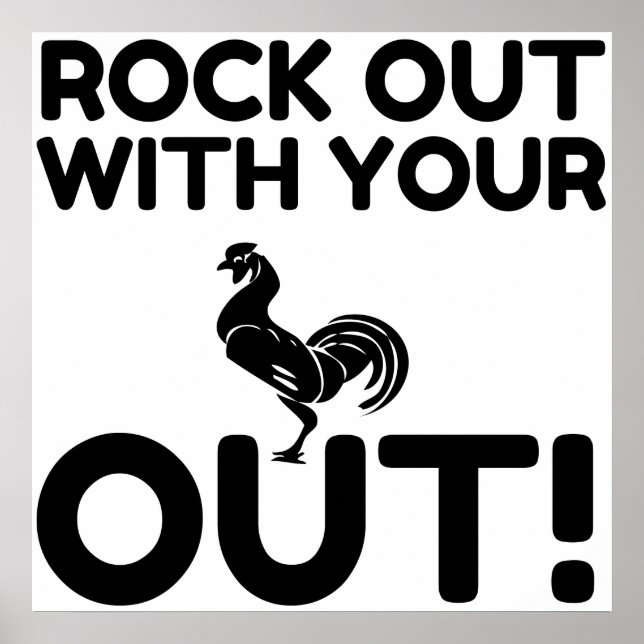 Póster Rock Out Rooster (Frente)
